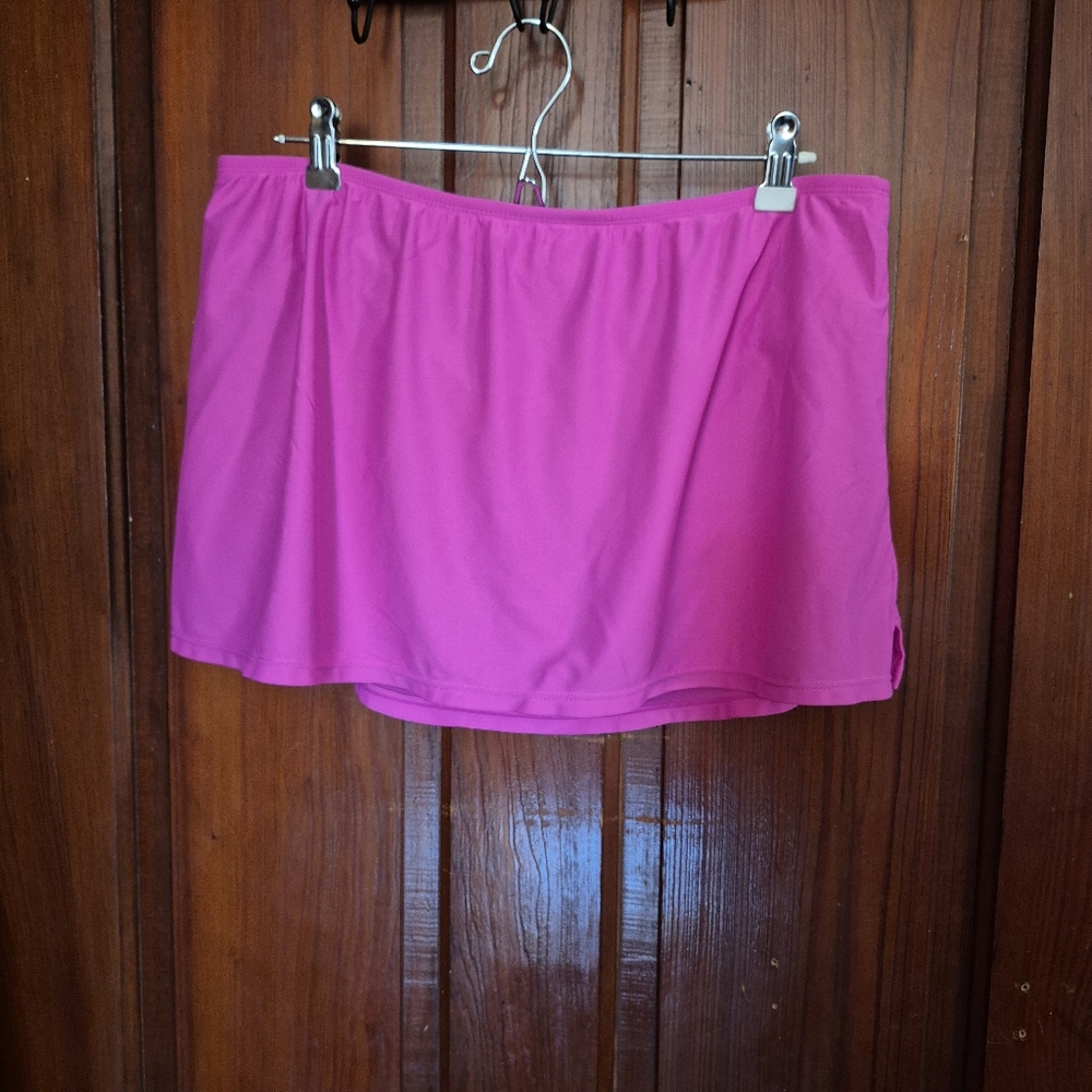Lands End Pink Swim Skort 8 Large